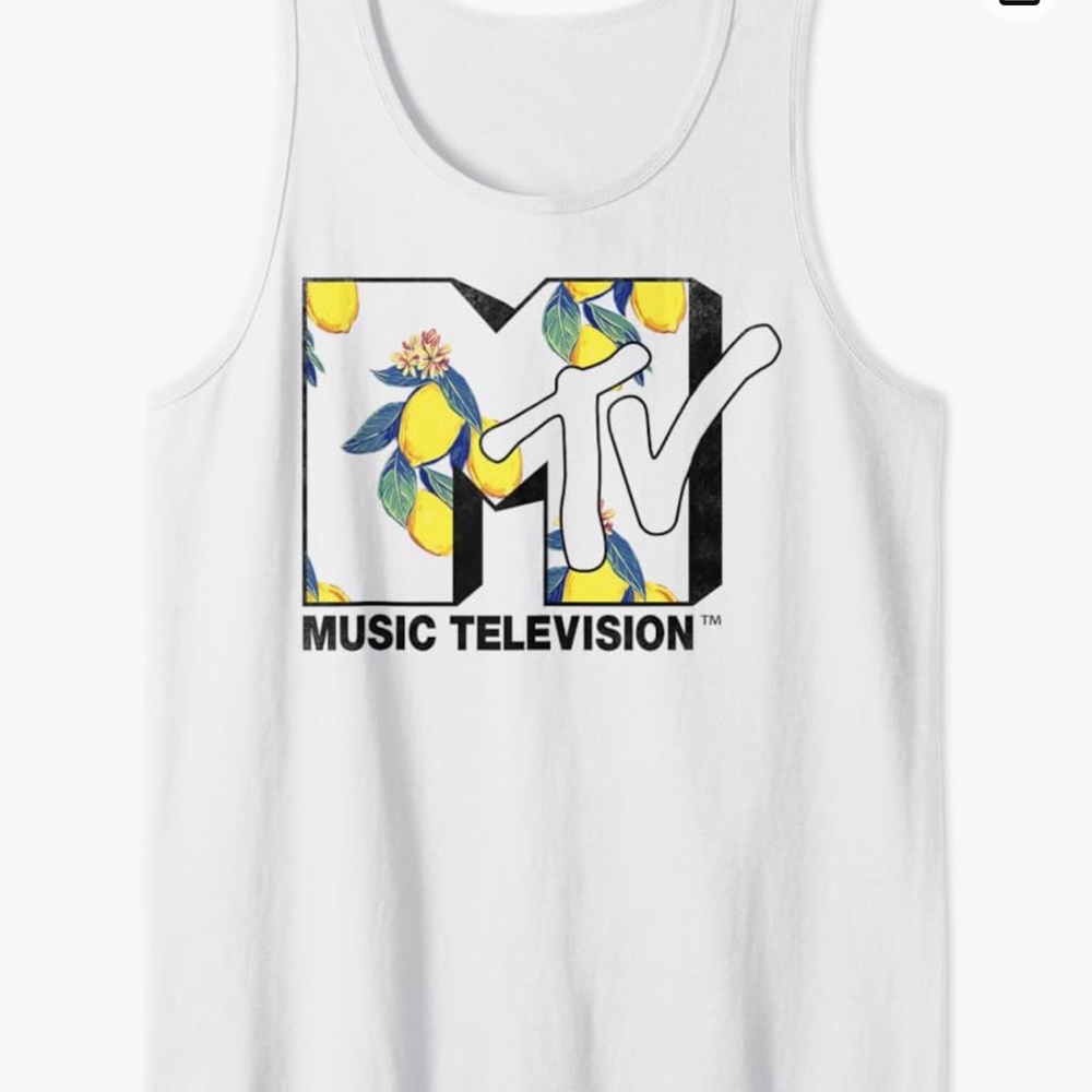 Port & Company Small MTV Logo Tank NWOT